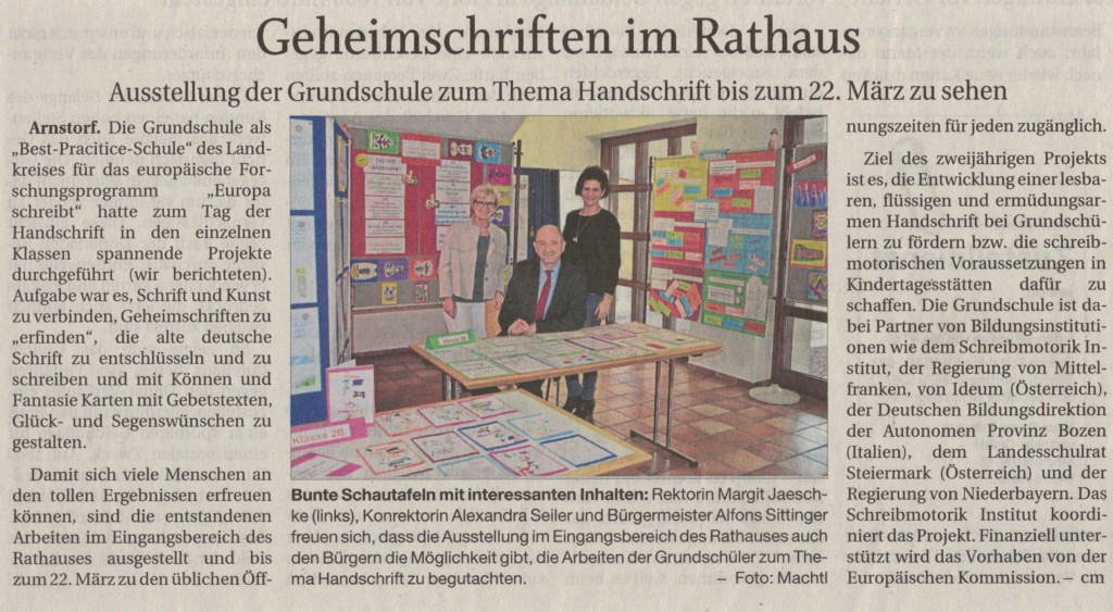 2019_02_18 Geheimschriften im Rathaus- Ausstellung zum Tag der Handschrift PNP-Artikel19032019